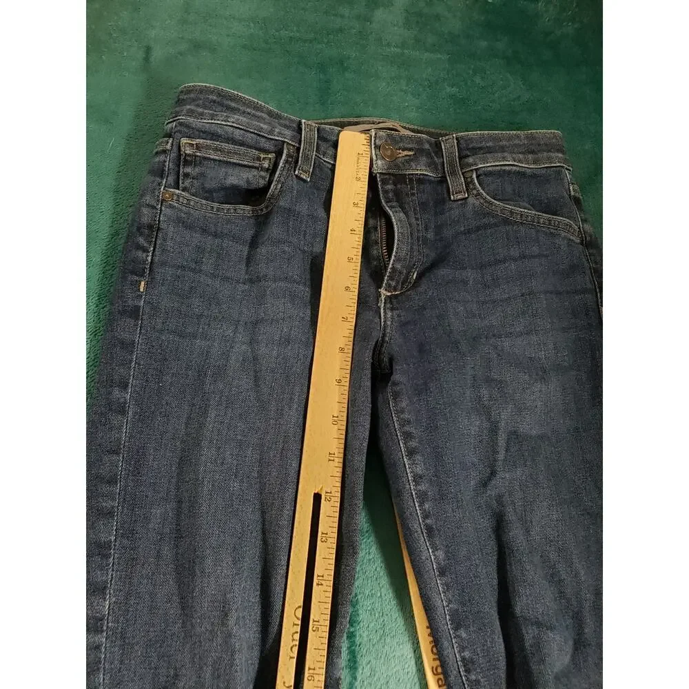 Joes Jeans Size 27 Women Blue Denim Stretch Pants Mid Rise Curvy Skinny Ankle